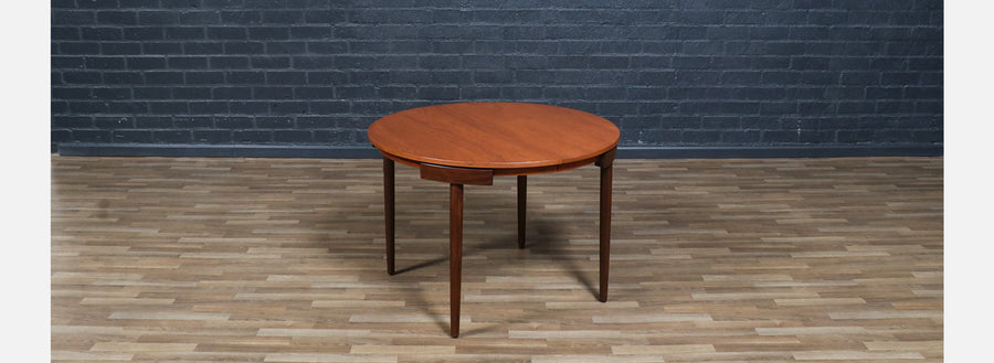 Danish Modern “Roundette” Expanding Butterfly-Leaf Dining Table by Hans Olsen