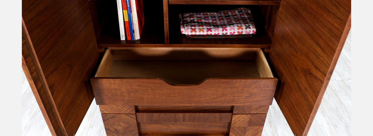 Mid-Century Modern "Stacatto" Geometric Highboy by Lane Furniture