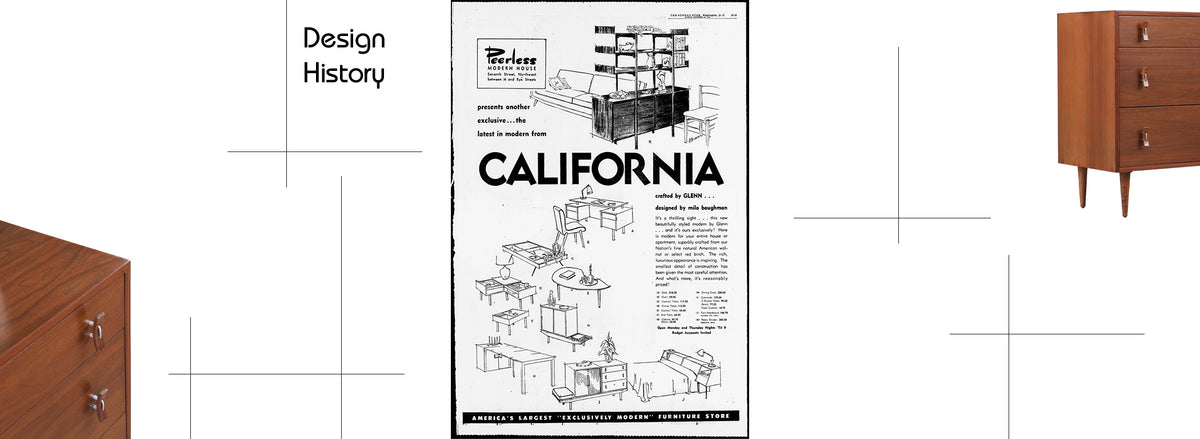 Stanley Young Walnut 3-Drawer Chest for Glenn of California