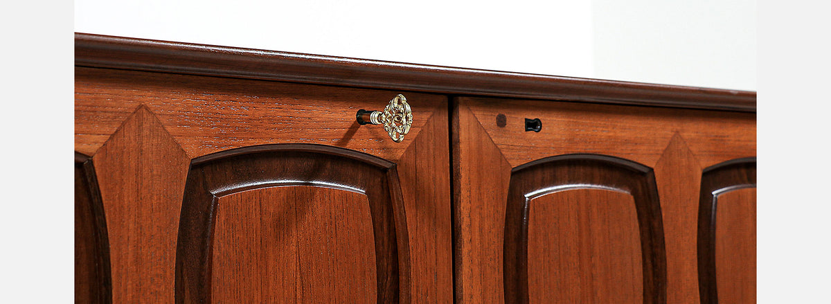 Rolf Rastad & Adolf Relling Two-Tone Teak Credenza for Gustav Bahus