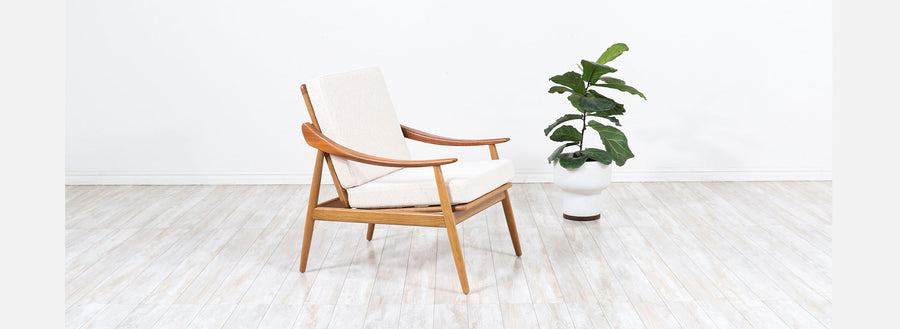 Kurt Østervig Model-301 Teak & Oak Reclining Lounge Chair for Jason Møbler