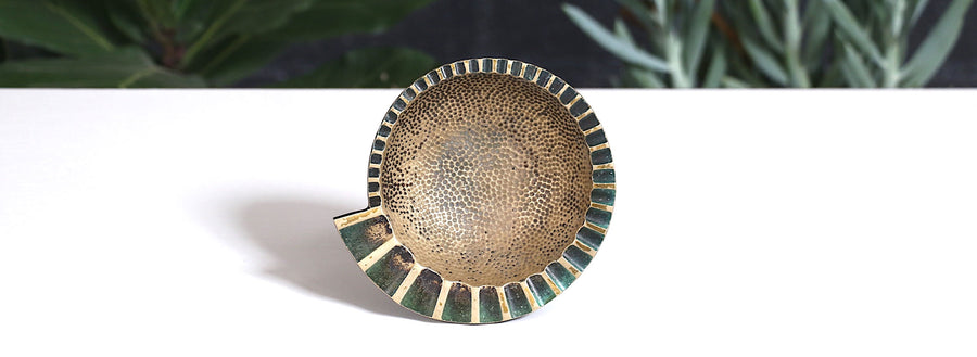 Maurice Ascalon Bronze Shell Ashtray for Pal-Bell