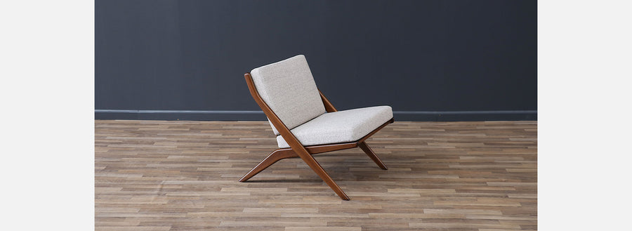 Folke Ohlsson "Scissor" Sculptural Lounge Chair for Dux