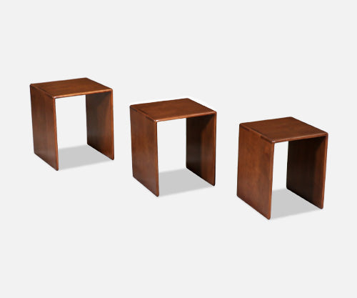 Gerald McCabe Nesting Cube Side Tables for Orange Crate Modern