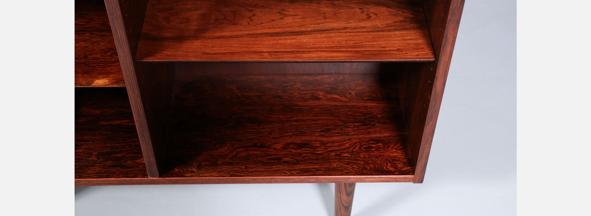 Danish Modern Rosewood Bookshelf by Carlo Jensen for Hundevad & Co.