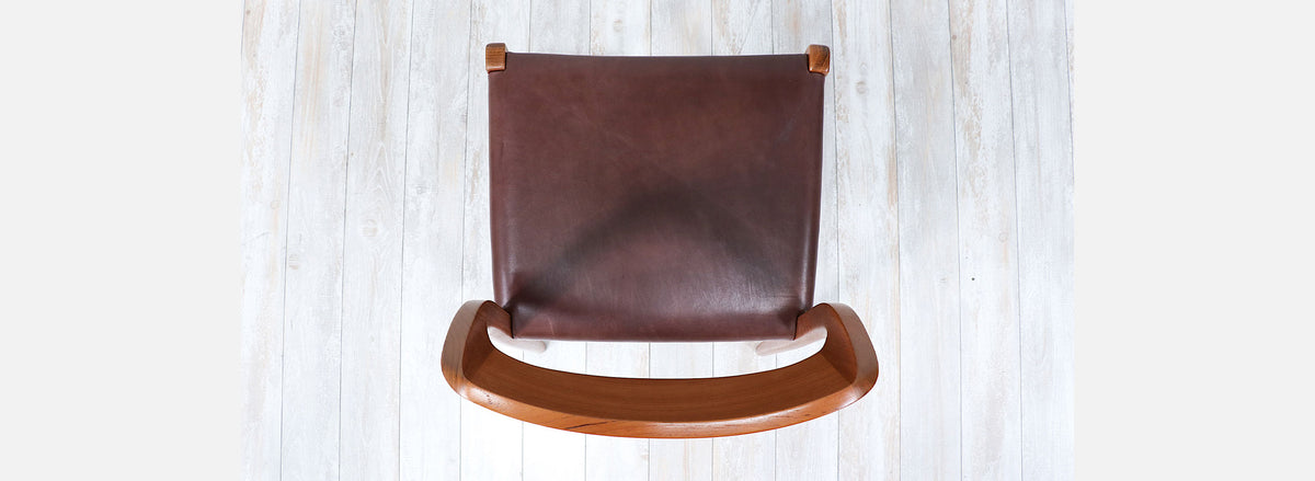 Arne Hovmand-Olsen Model 71 Teak Wood & Leather Dining Chairs for J.L. Møllers