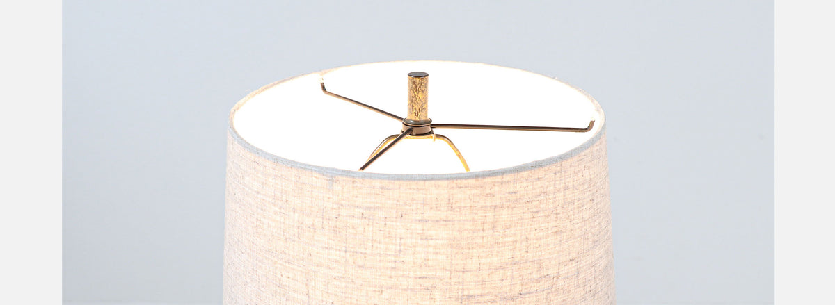 Mid-Century Modern Brass Spiral Form Table Lamp by Westwood Industries 