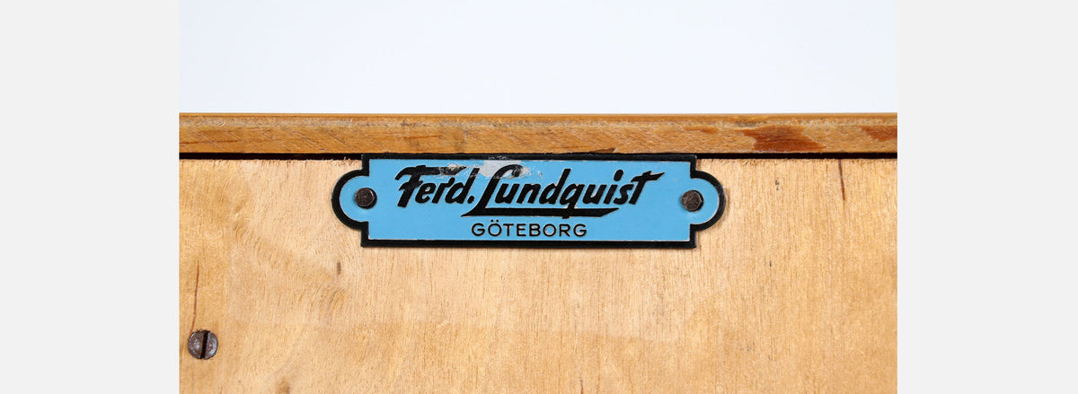 Mid-Century Modern Swedish Two-Tone Cabinet by Ferd Lundquist