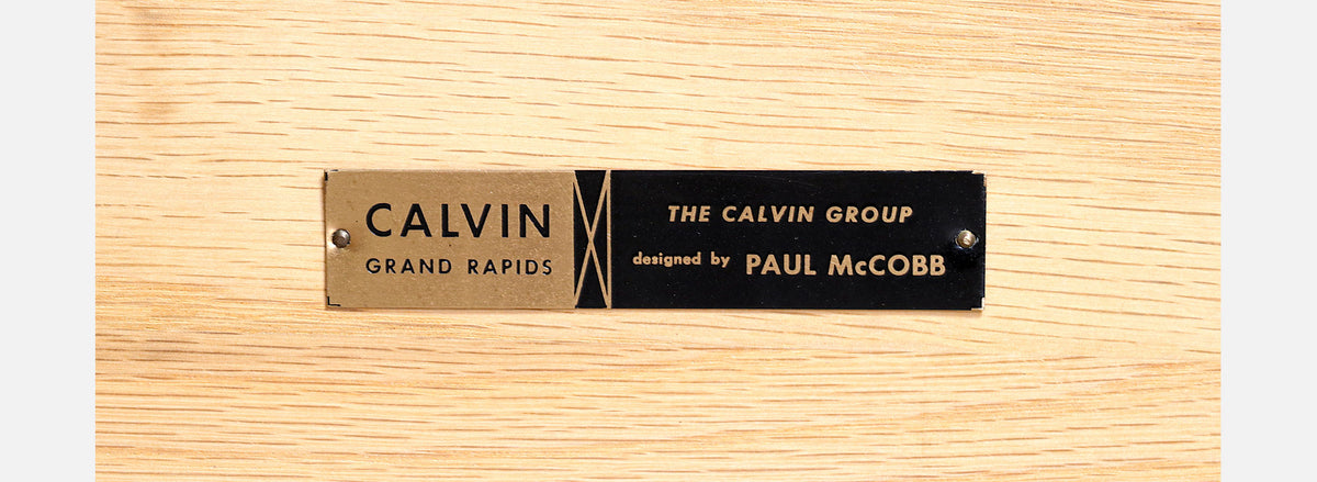 Paul McCobb "Irwin Collection" Chest of Drawers with Brass Accents for Calvin Furniture 