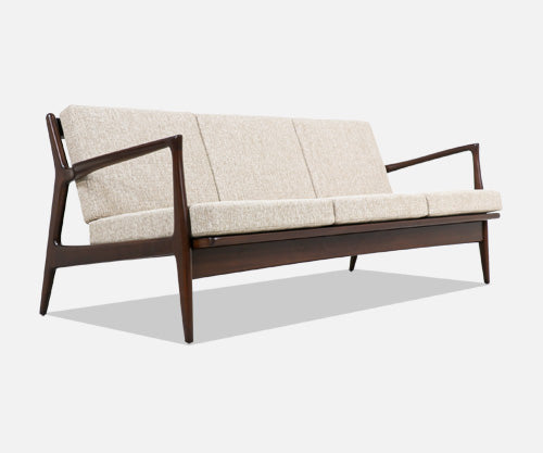 Ib Kofod-Larsen Sculpted 3-Seater Sofa for Selig