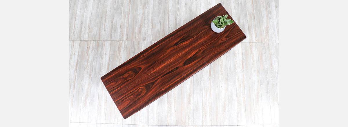 Svend A. Larsen Tambour-Door Rosewood Credenza for Faarup Møbelfabrik 