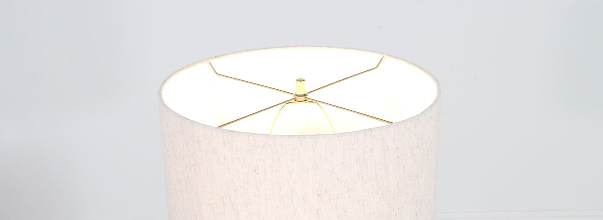 Mid-Century Sculpted Walnut & Brass Tripod Table Lamp by Modeline 