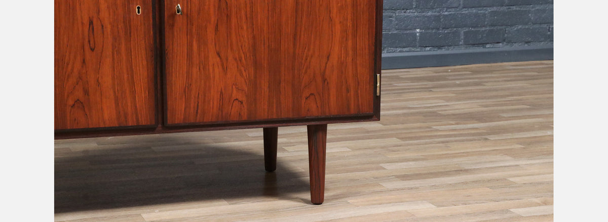 Carlo Jensen Brazilian Rosewood Cabinet for Hundevad & Co.