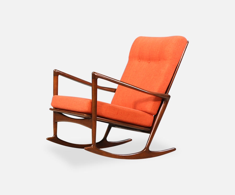 Ib Kofod Larsen Rocking Chair by Selig