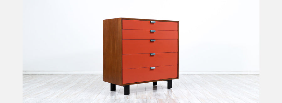 George Nelson Two-Tone Lacquered Chest of Drawers for Herman Miller