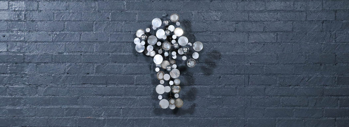 Californian Modernist "Raindrop" Chrome Sculpture by Curtis Jere