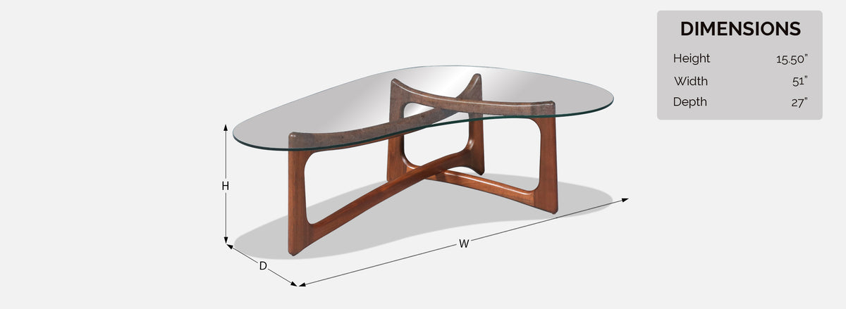 Adrian Pearsall Model 2450-TK Coffee Table for Craft Associates