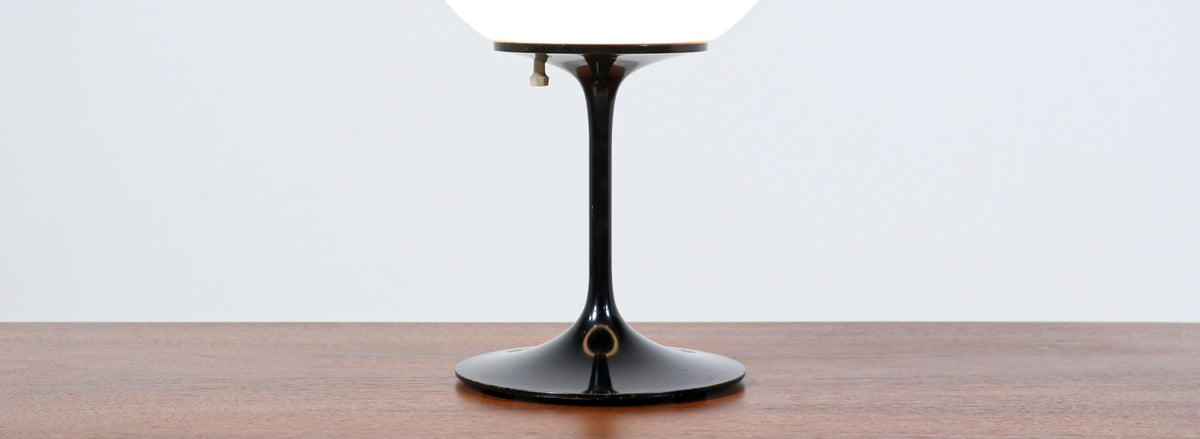 Bill Curry "Stemlite" Black Tulip Table Lamp for Design Line