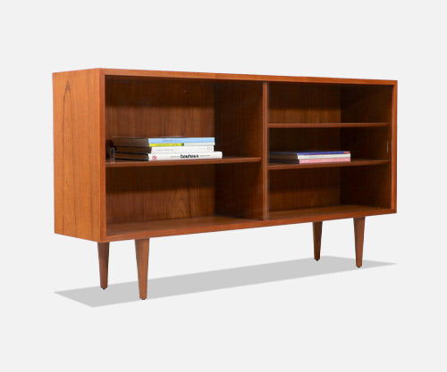 Scandinavian Modern Teak Bookcase by Carlo Jensen for Hundevad