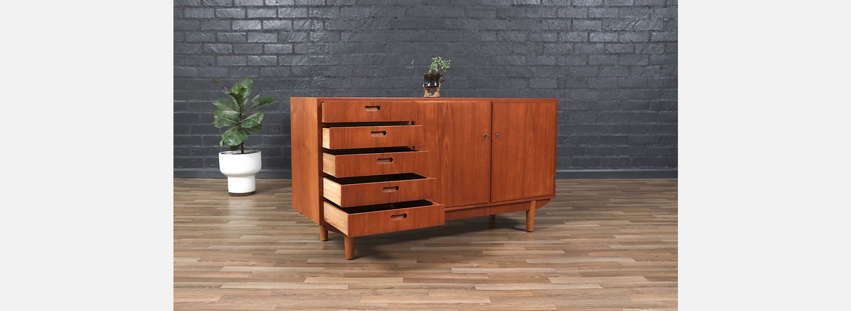 Danish Modern Teak Credenza by Herluf Agergaard 