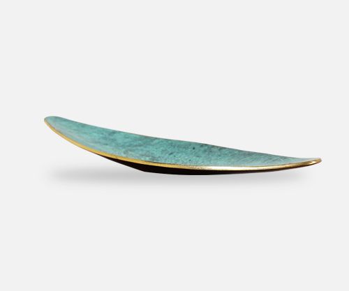 Israeli Verdigris Bronze Tray by Maurice Ascalon for Pal-Bell Co.