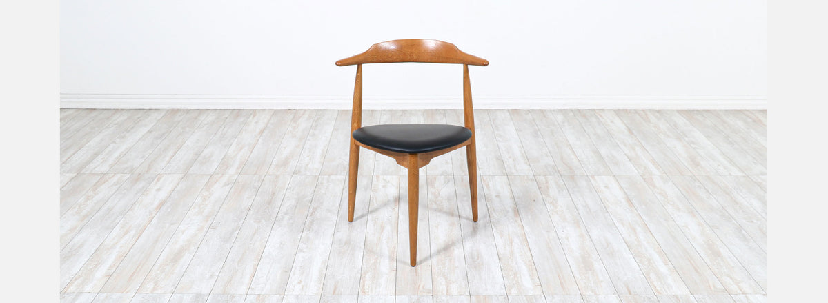 Hans J. Wegner Model-4103 Oak & Leather Desk Chair for Fritz Hansen