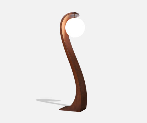 Vintage Jack Haywood Sculpted "Serpentine" Floor Lamp by Modeline of CA