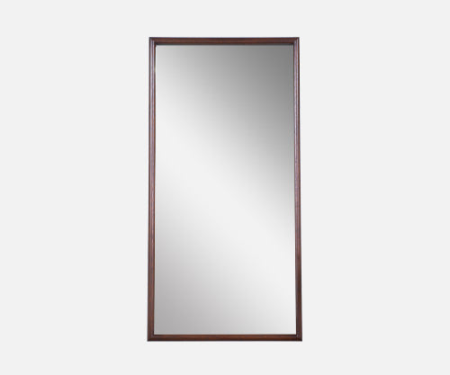 John Keal Sculpted Wall-Hanging Mirror for Brown Saltman