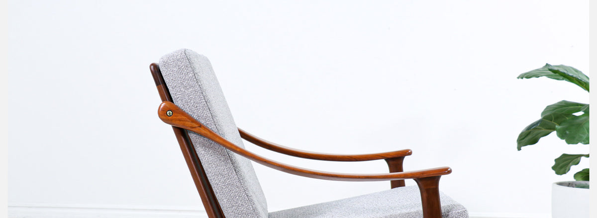 Arne Hovmand-Olsen Sculpted Teak Lounge Chair for Mogens Kold