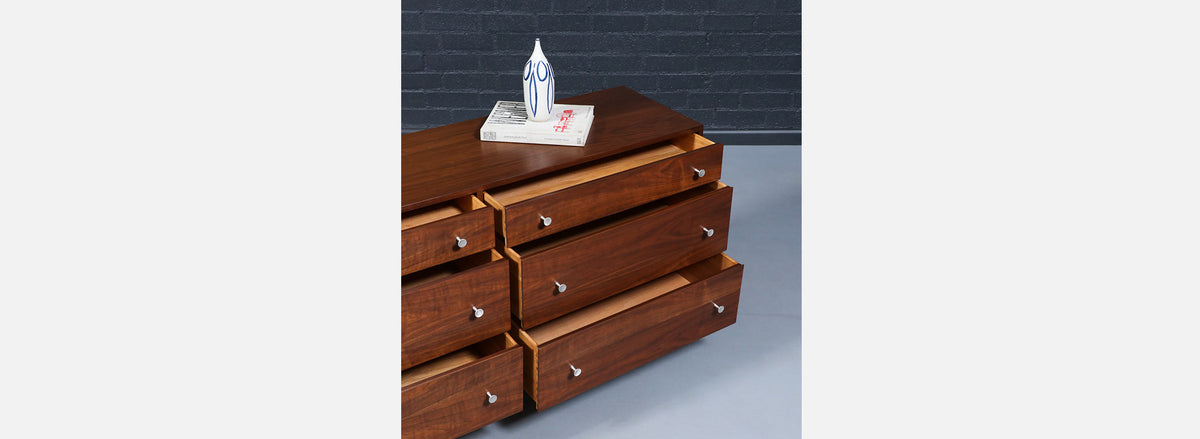 Californian Modernist Walnut Dresser by Milo Baughman