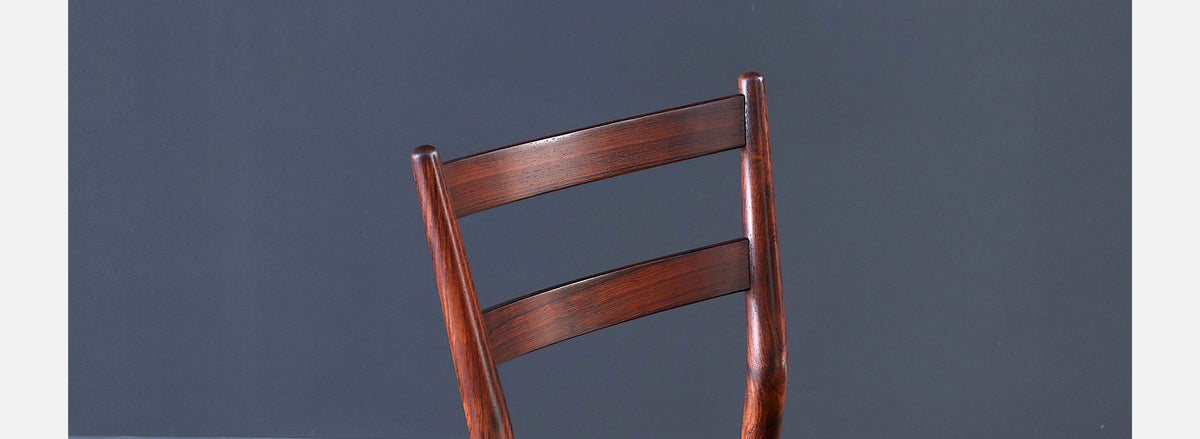 Helge Sibast Model-59 Rosewood & Leather Dining Chairs for Sibast Mobler