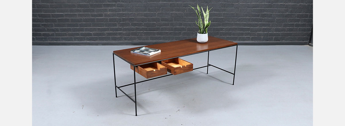 Paul McCobb "Planner Group" Iron Desk / Table for Winchendon Furniture