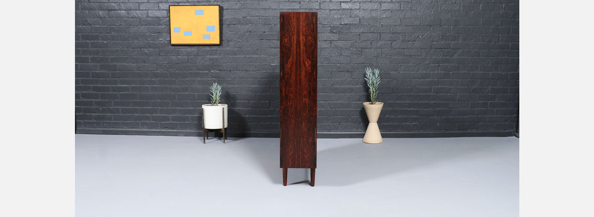 Danish Modern Rosewood Bookshelf by Carlo Jensen for Hundevad & Co.