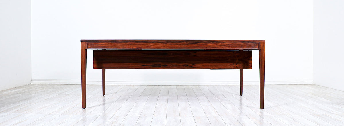 Finn Juhl "Diplomat" Executive Brazilian Rosewood Desk for France & Son