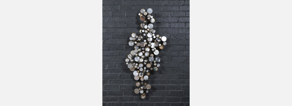 Large Californian Modern "Raindrop" Chrome Sculpture by Curtis Jere
