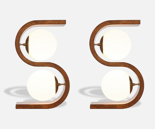 Jack Haywood "Serpentine" Table Lamps by Modeline