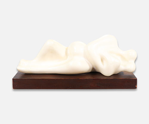 James Hunolt "Reclining Lovers" Abstract Stone Sculpture 