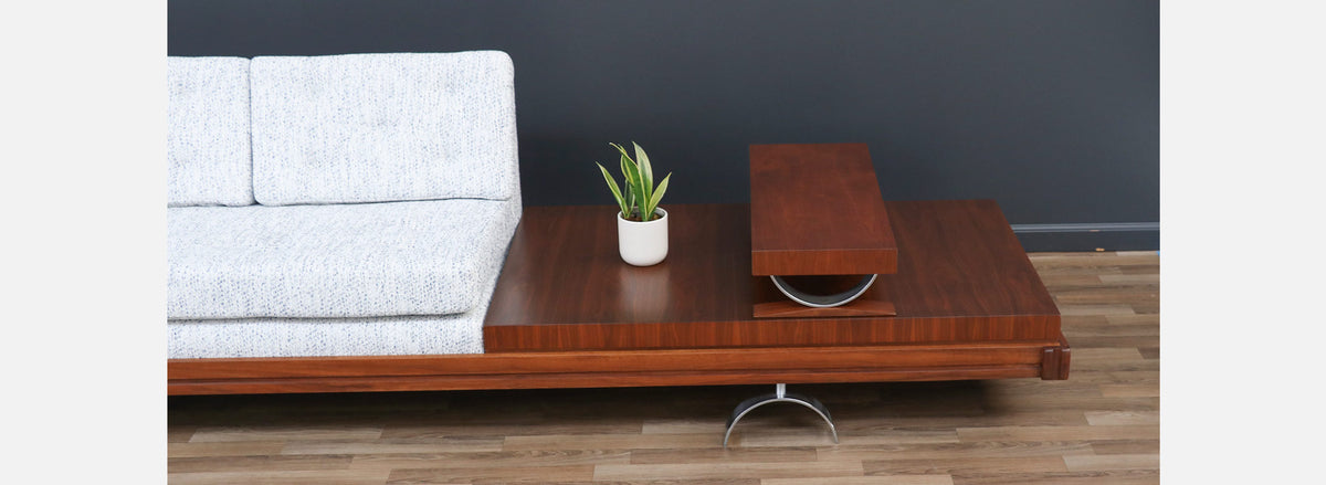 California Modern Sofa with Table Set by Martin Borenstein