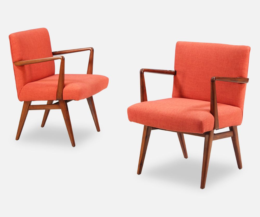 Jens Risom Easy Chairs for Knoll