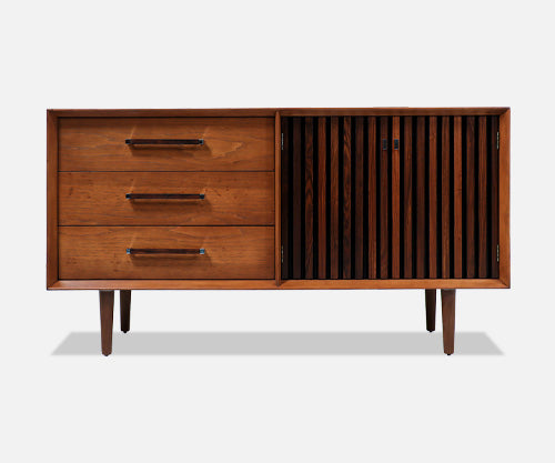 Mid-Century Modern Dresser with Chrome Pulls by Lane