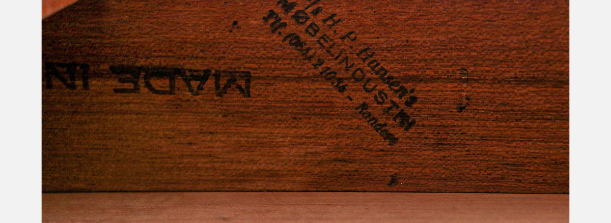 Danish Modern Executive Teak Desk for H.P. Hansen
