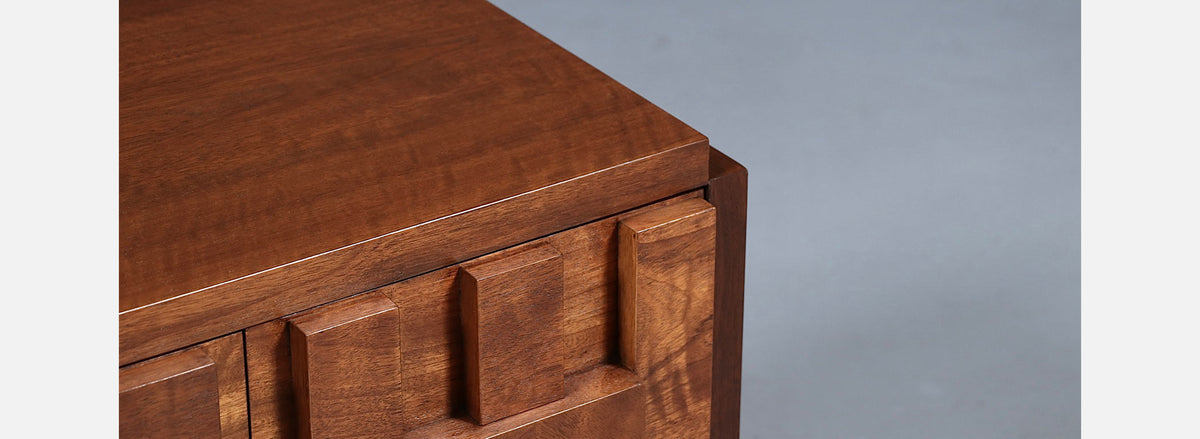 Single Mid-Century Brutalist Modern "Staccato" Night Stand by Lane