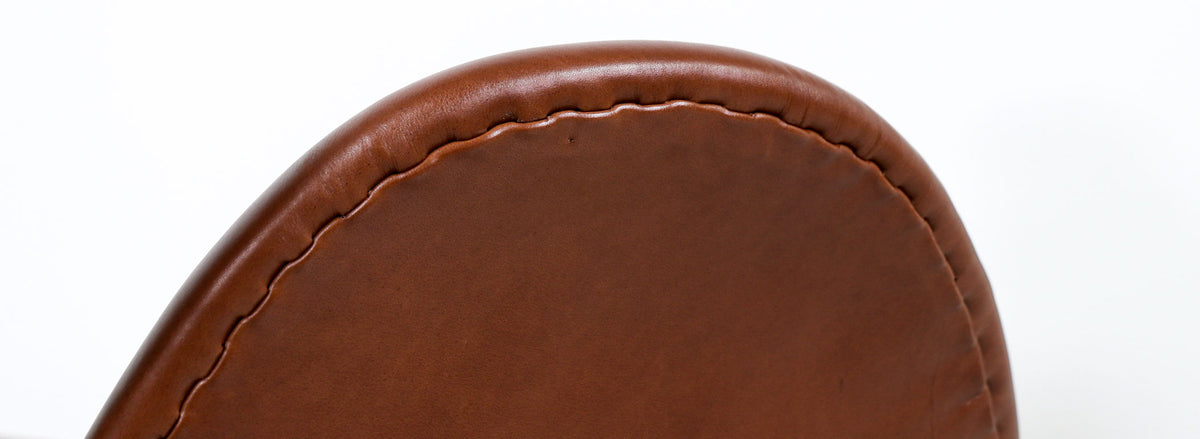Vintage Cognac Leather Swan Sofa by Arne Jacobsen for Fritz Hansen 