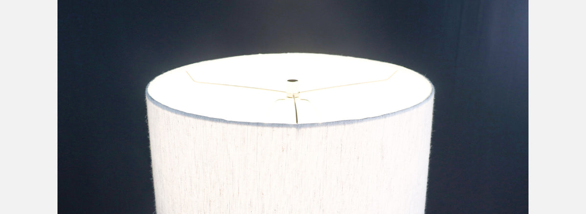 Mid-Century Modern Sculpted Walnut Table Lamp by V.H. Woolums