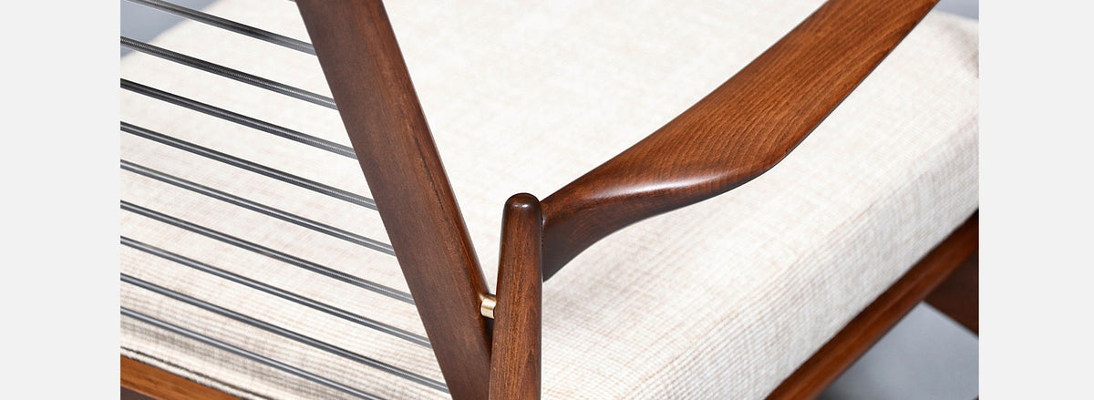 Pair of Ib Kofod Larsen “Spear” Lounge Chairs for Selig