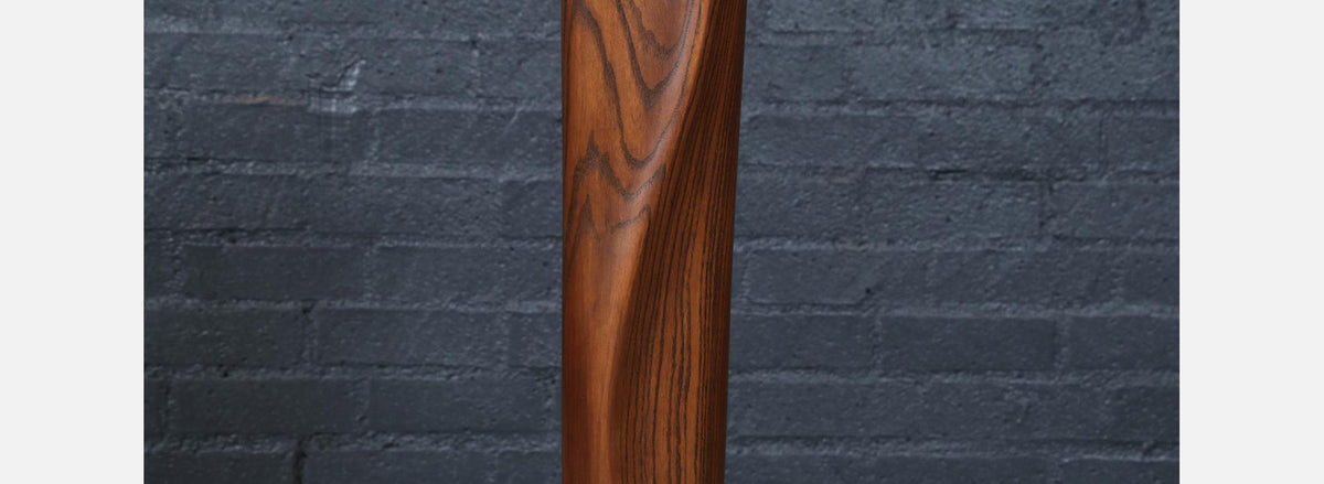 Lynn Lawrence Carved Biomorphic Floor Lamp for Modeline of CA
