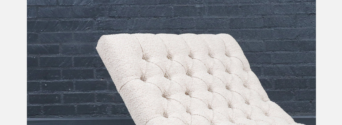 Adrian Pearsall Button Tufted Chaise Rocking Chair for Craft Associates