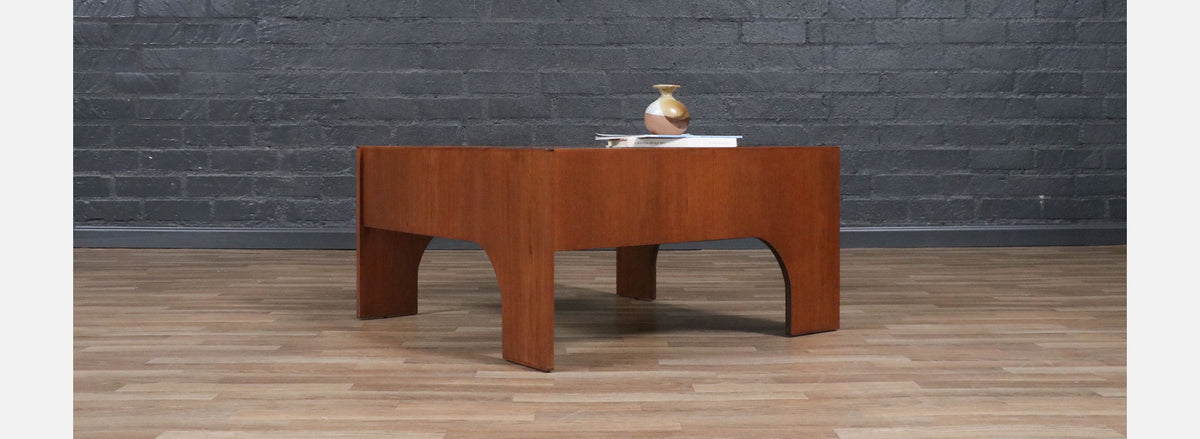 Claudio Salocchi “Oriolo” Smoke Glass Coffee Table for Sormani 