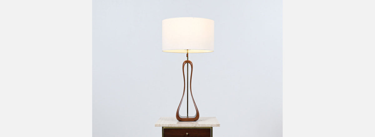 California Modern Sculpted Free-Form Table Lamp by Modeline of CA
