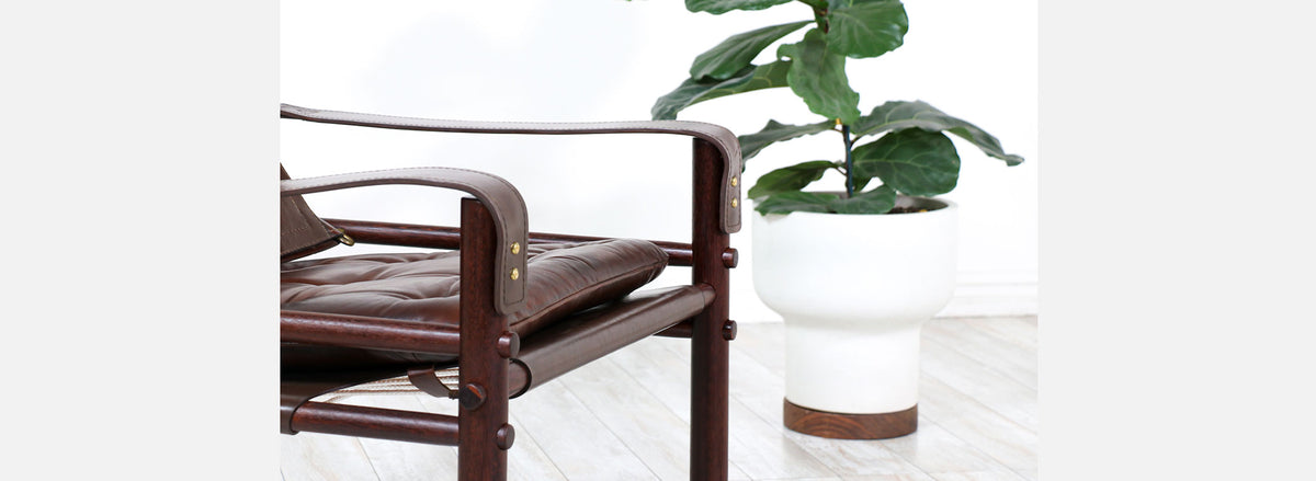 Vintage “Sirocco” Safari Leather Lounge Chair by Arne Norell